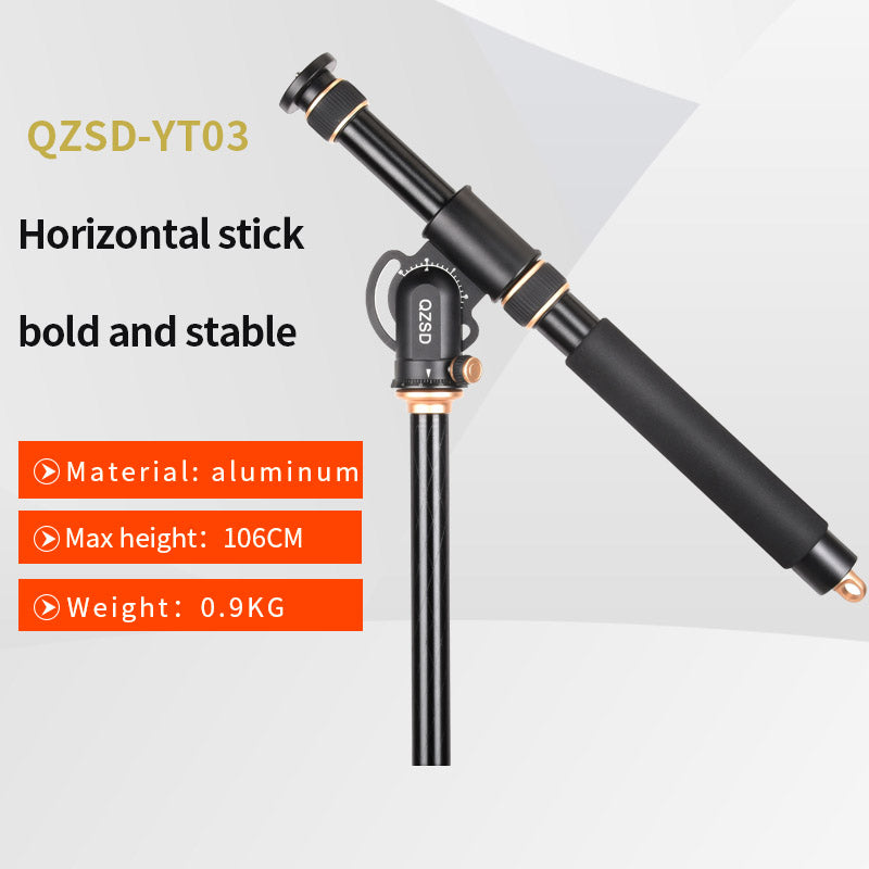 Q-YT03 Aluminum Alloy Horizontal Stand for Tripod Extender Adjustable Extension Rod 360-Degree Rotating Q-YT03 Aluminum Alloy Horizontal Stand for Tripod Extender Adjustable Extension Rod 360-Degree Rotating